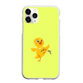 Чехол для iPhone 11 Pro Max матовый с принтом Яркий цыпленок в Тюмени, Силикон |  | Тематика изображения на принте: курочка | птица | птичка | цыпленок