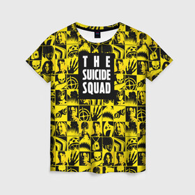 Женская футболка 3D с принтом The Suicide Squad в Тюмени, 100% полиэфир ( синтетическое хлопкоподобное полотно) | прямой крой, круглый вырез горловины, длина до линии бедер | dc | squad | suicide squad | vdkarsvet | акула | миротворец | миссия навылет | отряд | харли квинн | человек в горошек