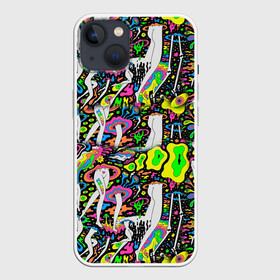 Чехол для iPhone 13 с принтом Психоделика   Абстракция в Тюмени,  |  | pop art | абстракция | арт | геометрия | девушка | космос | круги | ноги | психоделика