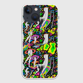 Чехол для iPhone 13 mini с принтом Психоделика   Абстракция в Тюмени,  |  | pop art | абстракция | арт | геометрия | девушка | космос | круги | ноги | психоделика