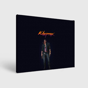 Холст прямоугольный с принтом CYBERPUNK 2077 | КИБЕРПАНК (Z) в Тюмени, 100% ПВХ |  | cd project red | cyberpunk 2077 | demon | keanu reeves | samurai | smile | vi | арасака | ви | демон | киану ривз | киберпанк 2077 | найт сити | самураи | смайл