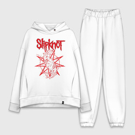 Женский костюм хлопок Oversize с принтом Slipknot 