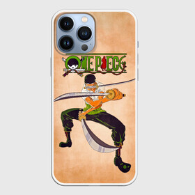 Чехол для iPhone 13 Pro Max с принтом Зоро  | One Piece. Большой куш в Тюмени,  |  | anime | manga | one piece | zoro roronoa | аниме | большой куш | ван пис | великий флот | вон пис | зородзюро | король пиратов | манга | мечник | охотник за головами | охотник на пиратов | пират