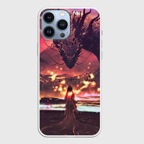 Чехол для iPhone 13 Pro Max с принтом ЗМЕЙ ДРАКОНОВИЧ АПОКАЛИСИСОВ в Тюмени,  |  | арт | девушка | дракон | змея | монстр | фентези | чудовище