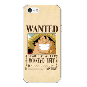 Чехол для iPhone 5/5S матовый с принтом WANTED Monkey D. Luffy в Тюмени, Силикон | Область печати: задняя сторона чехла, без боковых панелей | anime | manga | monkey d. luffy | one piece | аниме | большой куш | ван пис | вон пис | гол д. роджер | кайдо | король пиратов | луфи | луффи | манга | манки д. луффи | нами | нико робин | пират | портгас д. эйс | ророноа зоро