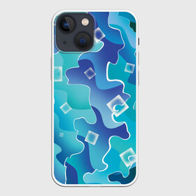 Чехол для iPhone 13 mini с принтом Вода со льдом в Тюмени,  |  | абстракция | вода | геометрия | зеленый | лед | напитки | паттерн | природа | холодный