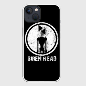 Чехол для iPhone 13 с принтом СИРЕНОГОЛОВЫЙ ЧБ в Тюмени,  |  | siren head | игра | монстр | сиреноголовый | существо | хоррор