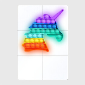 Магнитный плакат 2Х3 с принтом POP IT Единорог в Тюмени, Полимерный материал с магнитным слоем | 6 деталей размером 9*9 см | it | minecraft | pop | unicorn | детская | детский | единорог | майнкрафт | пиксели | цветной
