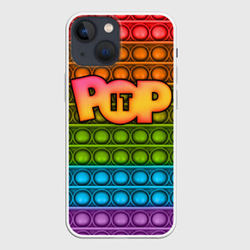 Чехол для iPhone 13 mini с принтом POP it ПУПЫРКА в Тюмени,  |  | pop it | антистресс | игрушка | поп ит | пузырчатая плёнка | пупырка