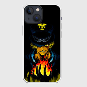 Чехол для iPhone 13 mini с принтом Сабо | Революционная армия | One Piece в Тюмени,  |  | anime | manga | one piece | ra | revolutionary army | sabo | аниме | балтиго | бандит | большой куш | в шляпе с очками | ван пис | вон пис | знать | королевство камабакка | луси | манга | начальник штаба | пират | ра