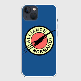 Чехол для iPhone 13 с принтом Mass effect x Futurama в Тюмени,  |  | game | games | normandy | альянс | гаррус | гарус | игра | игры | нормандия | футурама | эффект массы