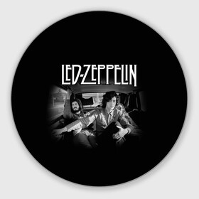 Коврик для мышки круглый с принтом Led Zeppelin в Тюмени, резина и полиэстер | круглая форма, изображение наносится на всю лицевую часть | british | england | folk | hardcore | hardrock | led zeppelin | metal | music | punk | retro | rock | usa | гранж | джимми пейдж | лед цеппелин | метал | музыка | панк | ретро | роберт плант | рок | сша | фолк