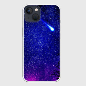 Чехол для iPhone 13 с принтом ПОЛЁТ КОМЕТЫ в Тюмени,  |  | Тематика изображения на принте: вселенная | звёзды | комета | млечныйпуть | небо | ночь | сияние