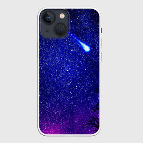 Чехол для iPhone 13 mini с принтом ПОЛЁТ КОМЕТЫ в Тюмени,  |  | вселенная | звёзды | комета | млечныйпуть | небо | ночь | сияние