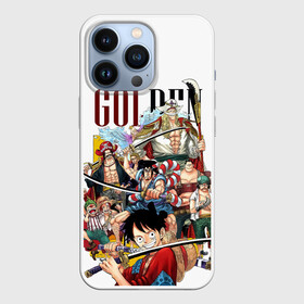 Чехол для iPhone 13 Pro с принтом Пираты One Piece. Большой куш в Тюмени,  |  | Тематика изображения на принте: anime | manga | monkey d. luffy | one piece | аниме | большой куш | бэгги | ван пис | вон пис | джоз | кодзуки оден | король пиратов | красноволосый шанкс | луфи | луффи | манга | манки д. луффи | марко | пират