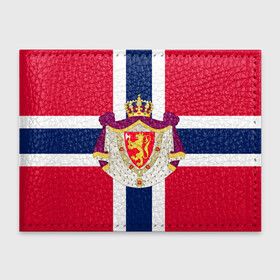 Обложка для студенческого билета с принтом Норвегия | Флаг и герб Норвегии в Тюмени, натуральная кожа | Размер: 11*8 см; Печать на всей внешней стороне | герб | герб норвегии | корона | красный | лев | линии | норвегии | норвегия | синий | топор | флаг | флаг норвегии | щит