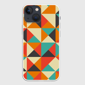 Чехол для iPhone 13 mini с принтом Треугольники в Тюмени,  |  | геометрия | краски | кубы | минимализм | треугольники