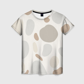 Женская футболка 3D с принтом Коровий принт в Тюмени, 100% полиэфир ( синтетическое хлопкоподобное полотно) | прямой крой, круглый вырез горловины, длина до линии бедер | графика | корова | молоко | пятна | рисунок