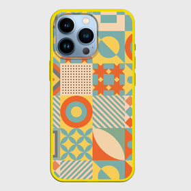 Чехол для iPhone 13 Pro с принтом Геометрия в Тюмени,  |  | Тематика изображения на принте: геометрия | краски | круги | кубы | минимализм | треугольники