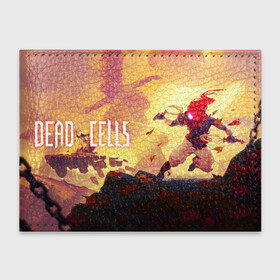 Обложка для студенческого билета с принтом Dead Cells ГГ в Тюмени, натуральная кожа | Размер: 11*8 см; Печать на всей внешней стороне | cell | cells | dead | dead cells | game | gamer | games | metroidvania | roguelike | игра | игры