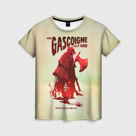 Женская футболка 3D с принтом Отец Гаскоин в Тюмени, 100% полиэфир ( синтетическое хлопкоподобное полотно) | прямой крой, круглый вырез горловины, длина до линии бедер | bloodborne | game | games | stranger | бладборн | игра | игры | соулс | странник