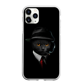 Чехол для iPhone 11 Pro матовый с принтом НУАРНЫЙ КОТ в Тюмени, Силикон |  | animal | cat | dark | detective | nuar | police | triller | детектив | звери | кот | котэ | кошки | нуар | триллер