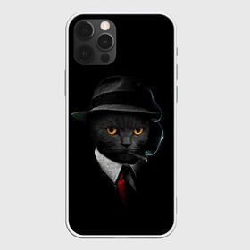 Чехол для iPhone 12 Pro Max с принтом НУАРНЫЙ КОТ в Тюмени, Силикон |  | animal | cat | dark | detective | nuar | police | triller | детектив | звери | кот | котэ | кошки | нуар | триллер