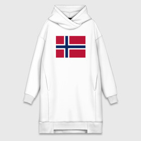 Платье-худи хлопок с принтом Норвегия | Флаг Норвегии в Тюмени,  |  | красный | линии | норвегии | норвегия | синий | флаг | флаг норвегии