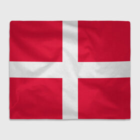 Плед 3D с принтом Дания | Флаг Дании в Тюмени, 100% полиэстер | закругленные углы, все края обработаны. Ткань не мнется и не растягивается | белый | герб | государство | дании | дания | знак | красный | крест | линии | символика | страна | флаг