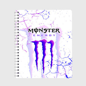 Тетрадь с принтом MONSTER ENERGY / МОНСТЕР в Тюмени, 100% бумага | 48 листов, плотность листов — 60 г/м2, плотность картонной обложки — 250 г/м2. Листы скреплены сбоку удобной пружинной спиралью. Уголки страниц и обложки скругленные. Цвет линий — светло-серый
 | monster energy | motorcycle | racing. | sport | sportcar | авто | байк | байкер | гонки | зеленый | монстер | мотоспорт | мототехника | мотоцикл | мотоциклист | скутер | спорткар | энергетик