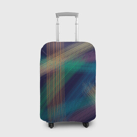 Чехол для чемодана 3D с принтом разноцветная в Тюмени, 86% полиэфир, 14% спандекс | двустороннее нанесение принта, прорези для ручек и колес | необычная | оригинально | разноцветная | след от покрышек
