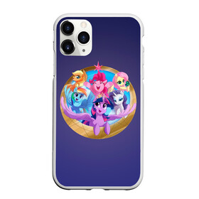 Чехол для iPhone 11 Pro матовый с принтом Pony team в Тюмени, Силикон |  | my little pony | весёлая пинки пай | добрая флаттершайн | дружба это чудо | единорог | единороги | май литл пони | мульт | мультфильм | радуга дэш | селестия | спайк | сумеречная искорка | честная эплджек