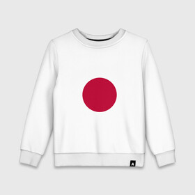 Детский свитшот хлопок с принтом Япония | Японский флаг в Тюмени, 100% хлопок | круглый вырез горловины, эластичные манжеты, пояс и воротник | буква | герб | знак | печать императора | символ | символы | флаг | флаг японии | эмблема | эмблемма | япония | японский флаг