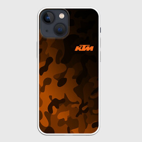 Чехол для iPhone 13 mini с принтом KTM | КТМ CAMO RACING в Тюмени,  |  | enduro | ktm | moto | moto sport | motocycle | orange | sportmotorcycle | ктм | мото | мото спорт | мотоспорт | оранжевый | спорт мото