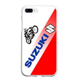 Чехол для iPhone 7Plus/8 Plus матовый с принтом SUZUKI / СУЗУКИ / RACING в Тюмени, Силикон | Область печати: задняя сторона чехла, без боковых панелей | Тематика изображения на принте: motorcycle | motosport | racing | speed | sport | suzuki | байк. | гонки | двигатель | мото | мотокросс | мотоспорт | мототриал | мотоцикл | скорость | спорт | сузуки