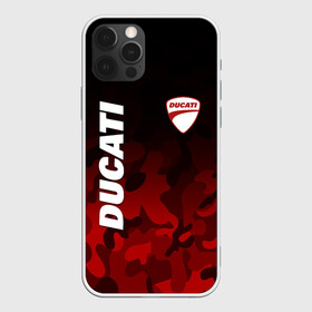 Чехол для iPhone 12 Pro с принтом DUCATI | ДУКАТИ КАМУФЛЯЖ в Тюмени, силикон | область печати: задняя сторона чехла, без боковых панелей | camo | camouflage | ducati | military | moto | motocycle | racing | sport | дукати | камуфляж | милитари | мото | мотоспорт | мотоцикл | рейсинг | спорт