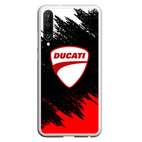 Чехол для Honor P30 с принтом DUCATI | ДУКАТИ БРЫЗГИ в Тюмени, Силикон | Область печати: задняя сторона чехла, без боковых панелей | ducati | moto | motocycle | racing | sport | дукати | мото | мотоспорт | мотоцикл | рейсинг | спорт