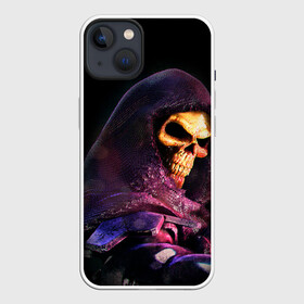 Чехол для iPhone 13 с принтом Skeletor | Masters of the Universe (+спина)  (Z) в Тюмени,  |  | he man | logo | masters of the universe | she ra | skeletor | властелины вселенной | логип | лого | мульт | мультфильм | скелетор