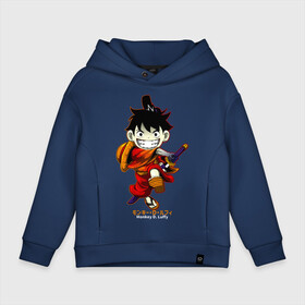 Детское худи Oversize хлопок с принтом Monkey D. Luffy One Piece в Тюмени, френч-терри — 70% хлопок, 30% полиэстер. Мягкий теплый начес внутри —100% хлопок | боковые карманы, эластичные манжеты и нижняя кромка, капюшон на магнитной кнопке | anime | manga | monkey d. luffy | one piece | аниме | большой куш | ван пис | вон пис | капитан | король пиратов | луси | луфи | луффи | луффи но уми | луффи таро | манга | манки д. луффи | мугивара | пират | пятый император