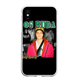 Чехол для iPhone XS Max матовый с принтом OG BUDA в Тюмени, Силикон | Область печати: задняя сторона чехла, без боковых панелей | buda | og buda | ог буда | реп | репер
