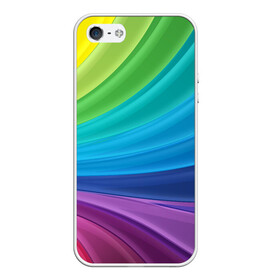 Чехол для iPhone 5/5S матовый с принтом Радуга в Тюмени, Силикон | Область печати: задняя сторона чехла, без боковых панелей | абстракция | летний | много цветов | радуга | радужный | разноцветный | сочный | яркий