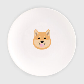 Тарелка с принтом Shiba art в Тюмени, фарфор | диаметр - 210 мм
диаметр для нанесения принта - 120 мм | akita | art | dog | inu | shiba | акита | арт | ину | сиба | собака | шиба