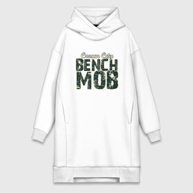 Платье-худи хлопок с принтом Milwaukee Bench Mob в Тюмени,  |  | Тематика изображения на принте: basketball | bucks | giannis | milwaukee | mvp | nba | ntetokounmpo | sport | streetball | адетокумбо | бакс | баскетбол | игра | милуоки | мяч | нба | олень | спорт | стритбол | тренер | чемпион | янис