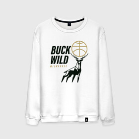 Мужской свитшот хлопок с принтом Buck Wild в Тюмени, 100% хлопок |  | antetokounmpo | basketball | bucks | giannis | milwaukee | mvp | nba | sport | streetball | адетокумбо | бакс | баскетбол | игра | милуоки | мяч | нба | олень | спорт | стритбол | тренер | чемпион | янис