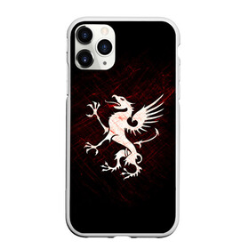 Чехол для iPhone 11 Pro матовый с принтом Грифон в Тюмени, Силикон |  | griffin | red paint | white griffin | белый грифон | грифон | красная краска