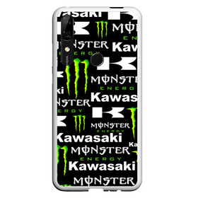 Чехол для Honor P Smart Z с принтом KAWASAKI X MONSTER ENERGY в Тюмени, Силикон | Область печати: задняя сторона чехла, без боковых панелей | Тематика изображения на принте: kawasaki | monster energy | motorcycle | motosport | racing | speed | sport | байк | гонки | двигатель | кавасаки | монстер энерджи. | мото | мотокросс | мотоспорт | мототриал | мотоцикл | скорость | спорт