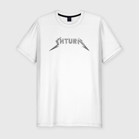 Мужская футболка хлопок Slim с принтом Shturn в Тюмени, 92% хлопок, 8% лайкра | приталенный силуэт, круглый вырез ворота, длина до линии бедра, короткий рукав | leprosorium | альтернатива | блогер | мерч | металл
