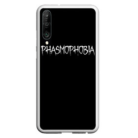 Чехол для Honor P30 с принтом Phasmophobia logo в Тюмени, Силикон | Область печати: задняя сторона чехла, без боковых панелей | horror | phasmophobia | игра | пхасмафобия | пхасмофобия | фазмофобия | фасмофобия | хоррор