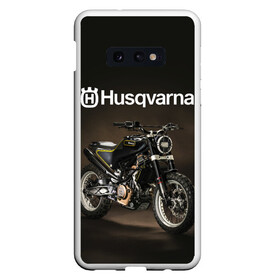 Чехол для Samsung S10E с принтом HUSQVARNA / ХУСКВАРНА / SPORT в Тюмени, Силикон | Область печати: задняя сторона чехла, без боковых панелей | husqvarna | motorcycle | motosport | racing | speed | sport | байк. | гонки | двигатель | мото | мотокросс | мотоспорт | мототриал | мотоцикл | скорость | спорт | хускварна