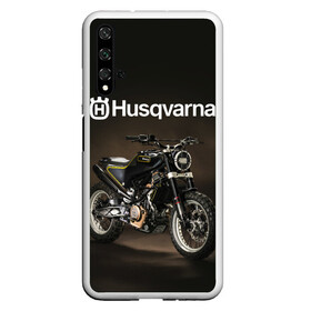 Чехол для Honor 20 с принтом HUSQVARNA / ХУСКВАРНА / SPORT в Тюмени, Силикон | Область печати: задняя сторона чехла, без боковых панелей | husqvarna | motorcycle | motosport | racing | speed | sport | байк. | гонки | двигатель | мото | мотокросс | мотоспорт | мототриал | мотоцикл | скорость | спорт | хускварна